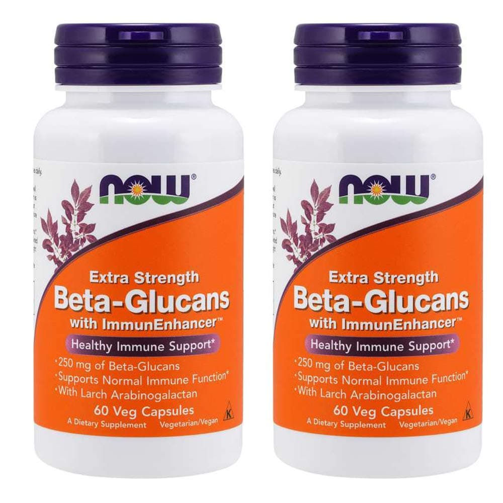 Beta-Glucans with ImmunEnhancer 60 Vegi Caps (Pack of 2)
