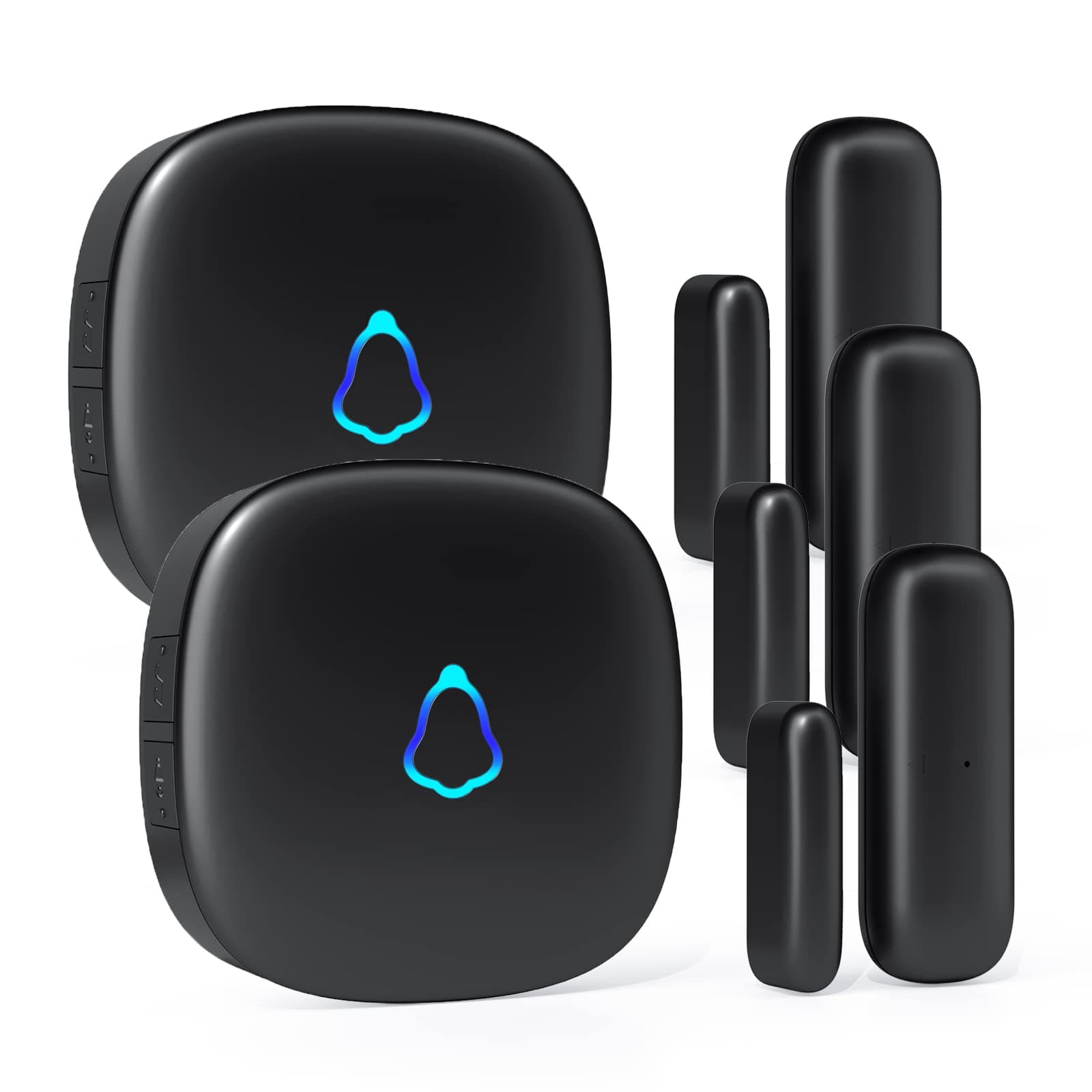 Door Chime, METAK Wireless Door Open Contact Sensor Alarm with 500 FT Range, 58 Chimes and 5 Volume Levels for Business/Store/Home/Office When Entering, 3 Transmitter + 2 Plug-in Receiver