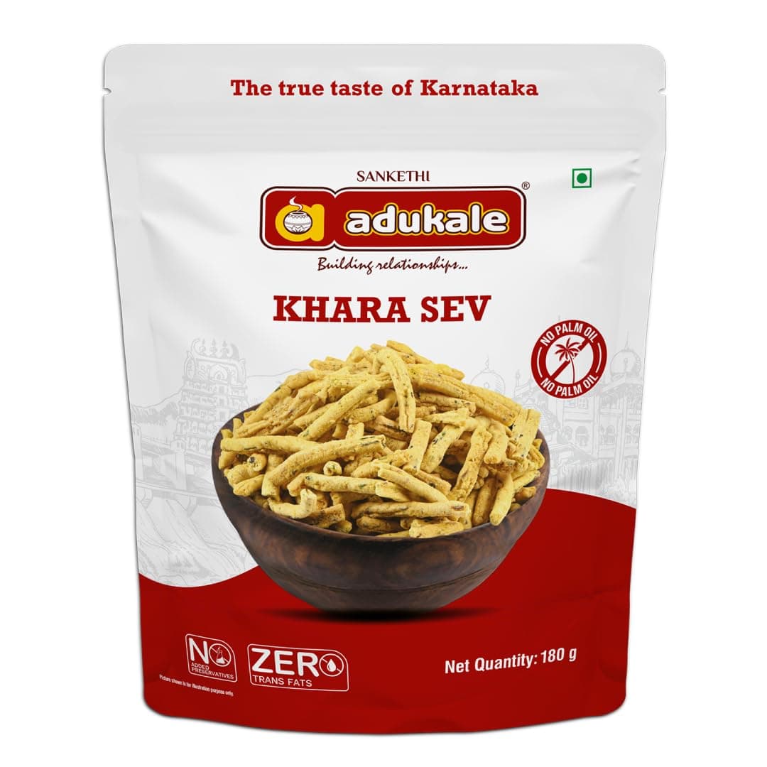 Adukale Khara Sev | No Palm Oil | 180g Pack