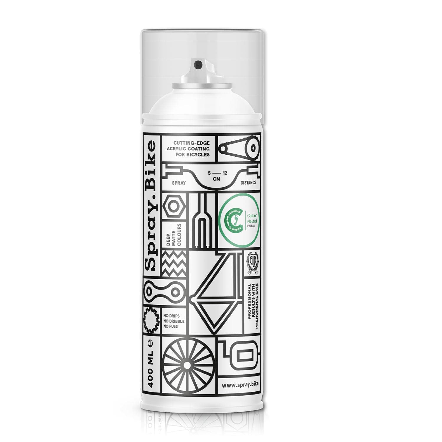 HM Smallwares 48101 Brick Lane Bike Collection 1 Bicycle-Specific Spray Paint - Whitechapel