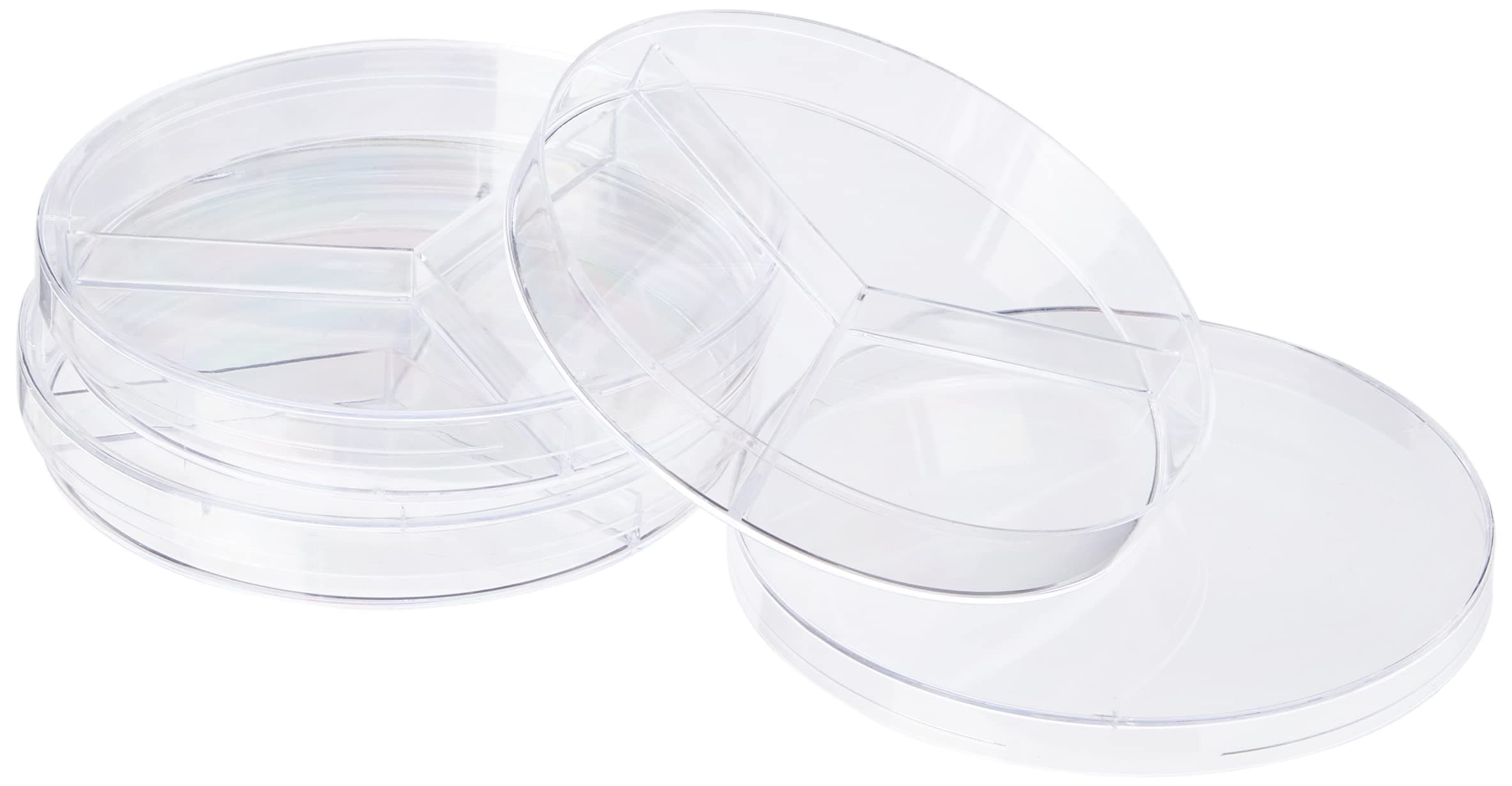 KING SCIENTIFIC CT-XF9T-BOVP 94MM 3 COMPARTMENT TRIPLE VENT PLASTIC PETRI DISH (PACK 20)