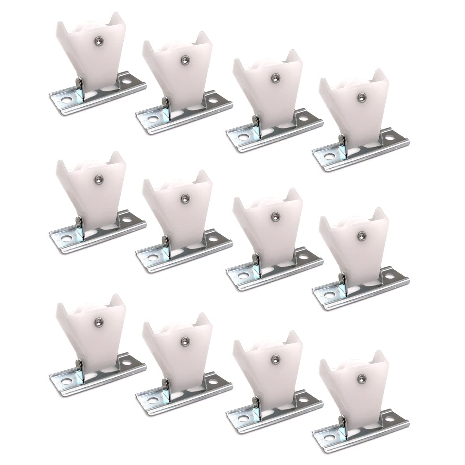 Amazing Drapery Hardware Easy to Install Small Cord Pulleys, Set of 12 - Smooth, Reliable Operation, Prevents Cord Fraying - Ideal for Roman and Pleated Shades - Versatile Use with Multiple Cords