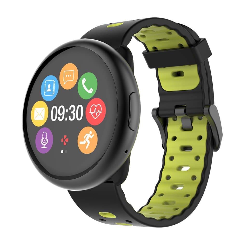 MyKronoz ZEROUND 2 HR PREMIUM Smart Watch BLACK AND YELLOW