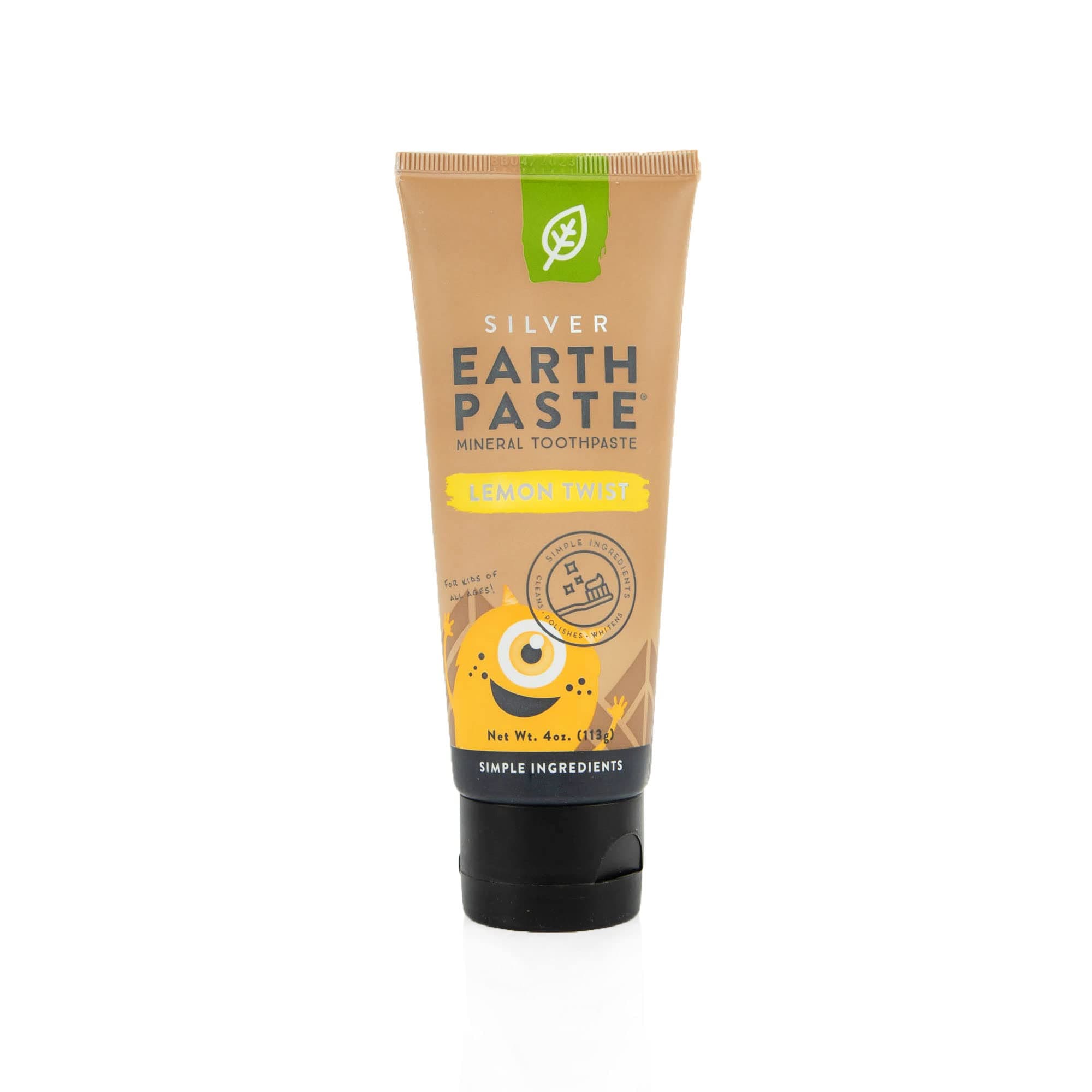 Earthpaste - Natural Non-Flouride Toothpaste, LemonTwist, 4 Ounce Tube (1 Pack)
