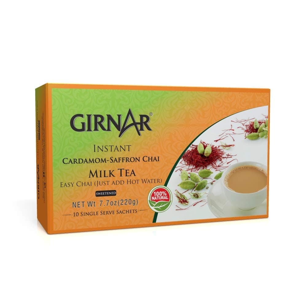 Instant Chai/Tea Premix With Cardamom-Saffron, 10 Sachet Pack