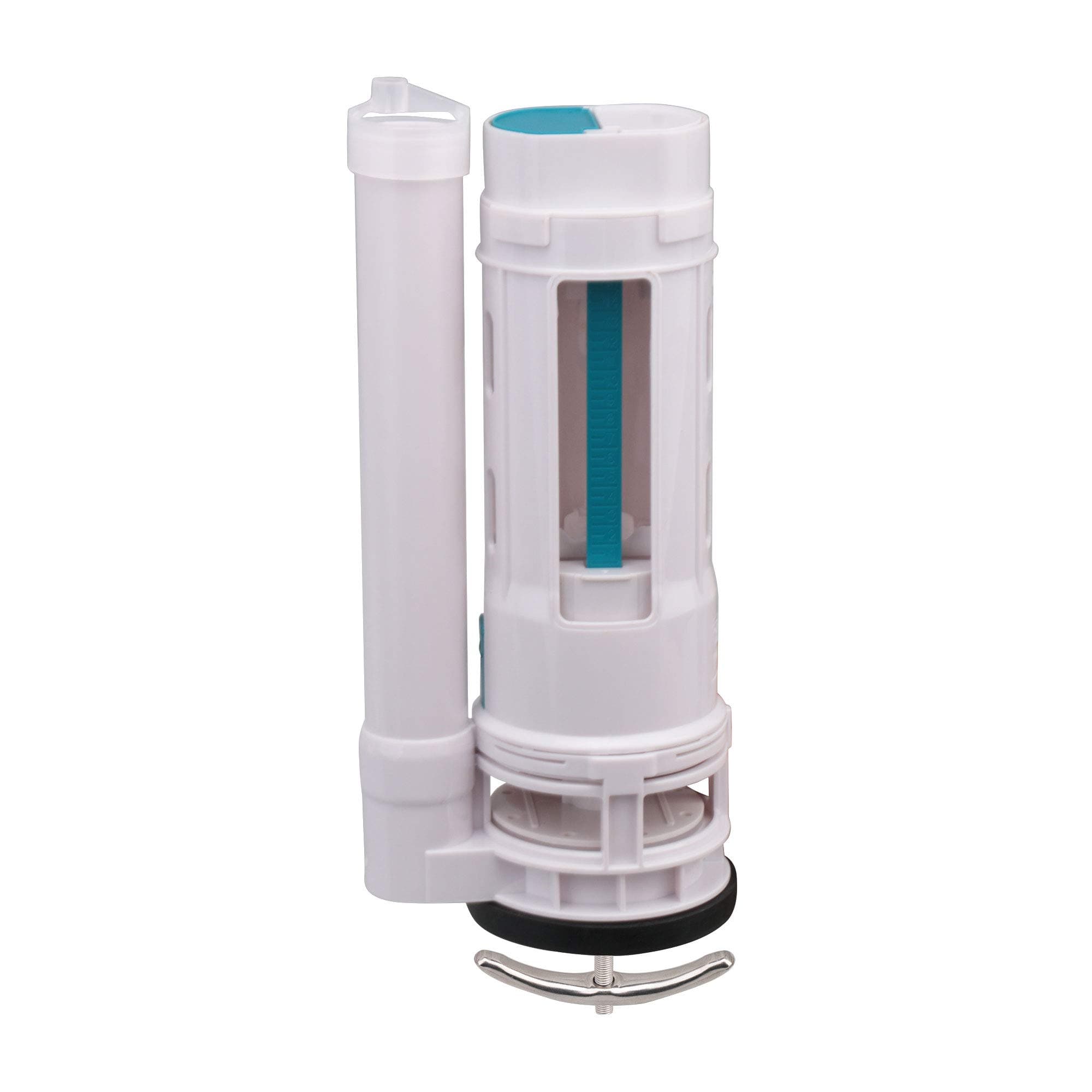 MxfansWhite ABS Toilet Cistern Dual Flush Push Button Valve Good Sealing