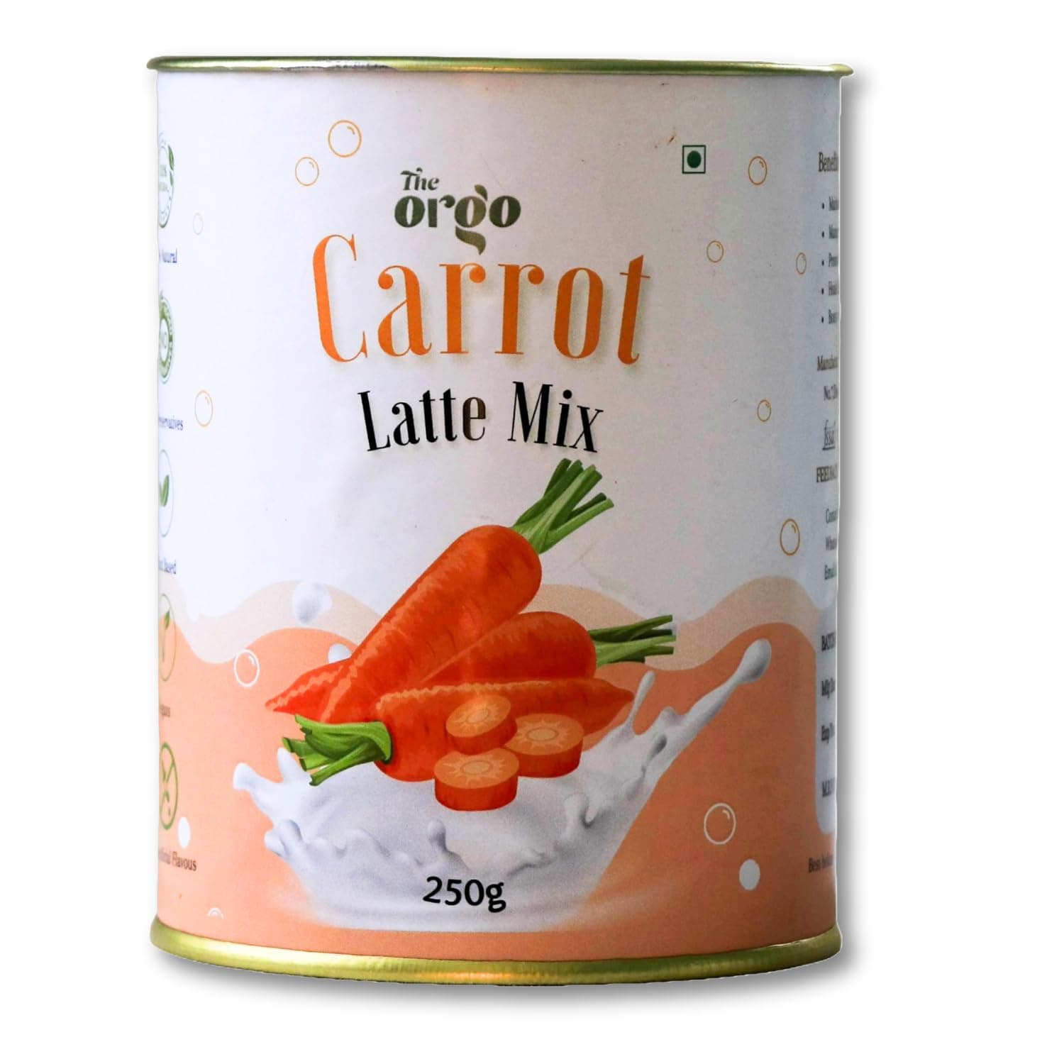 The Orgo Carrot Malt for Improving eyesight |Carrot Malt powder | 100% Natural Malt (250g, Carrot malt)