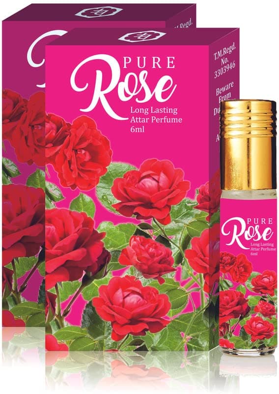 Parag fragrances Pure Rose Attar Liquid Perfume 6Ml Combo Pack/Long Lasting Attar Perfume For Men And Women/Alcohol Free For Pooja