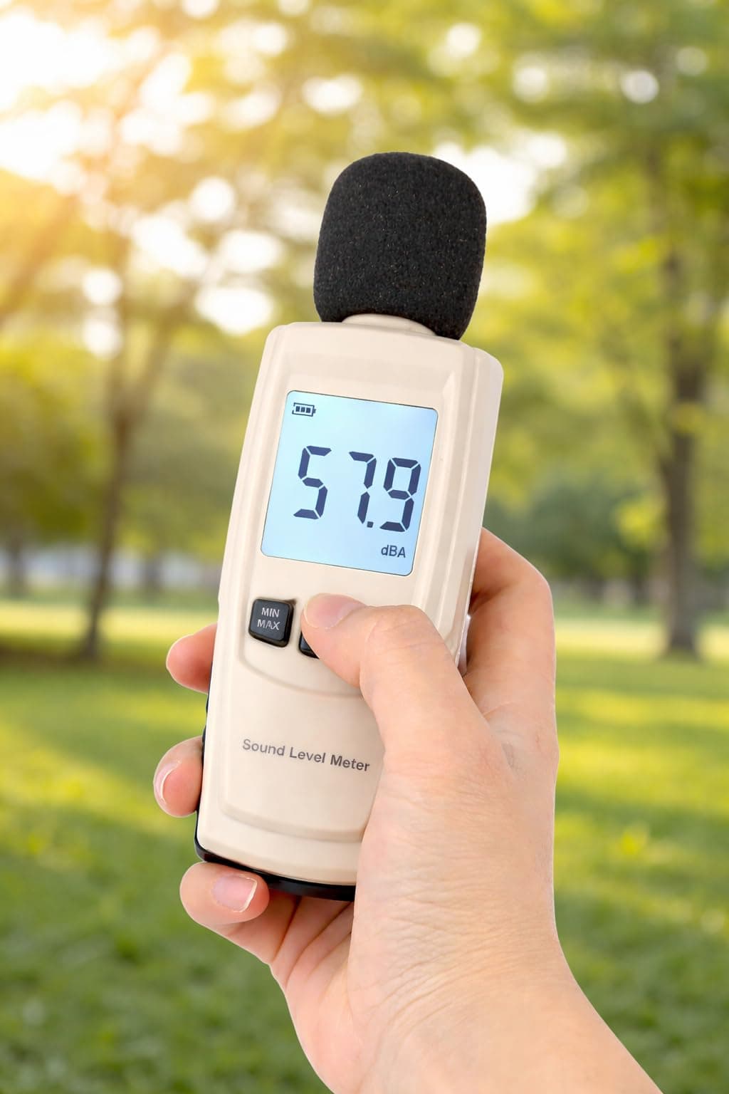 Digital Sound Decibel Meter Sound Reader with Certificate - Measuring Range of 30-130dB - Accuracy Within +/-1.5dBA, Large Backlit LCD Display Noise Detection