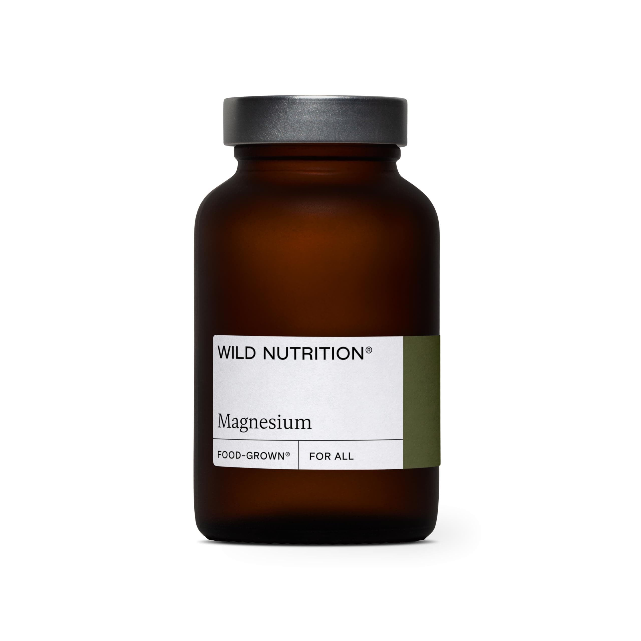 Food-Grown Magnesium Supplements | Naturally Sourced Pure Magnesium for Sleep, to Support Muscle Recovery and Healthy Bones | 60 Capsules