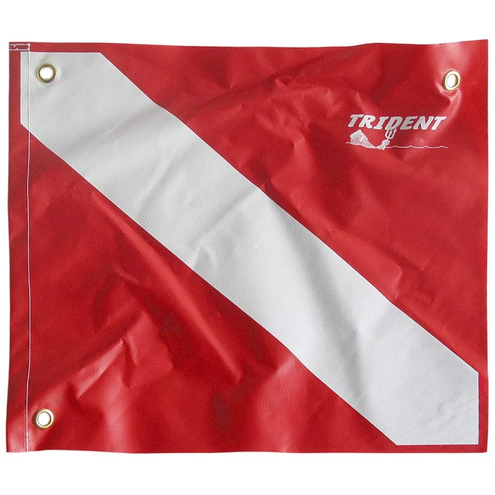 Aqua Heavy-Duty Poly Coated Nylon Dive Flag, 14" x 16"