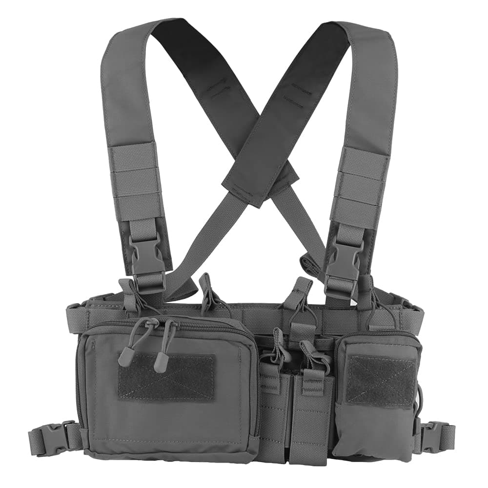 Huenco Tactical Assault Chest Rig 500D Molle Multicam Tactical Vest with Multi-pockets