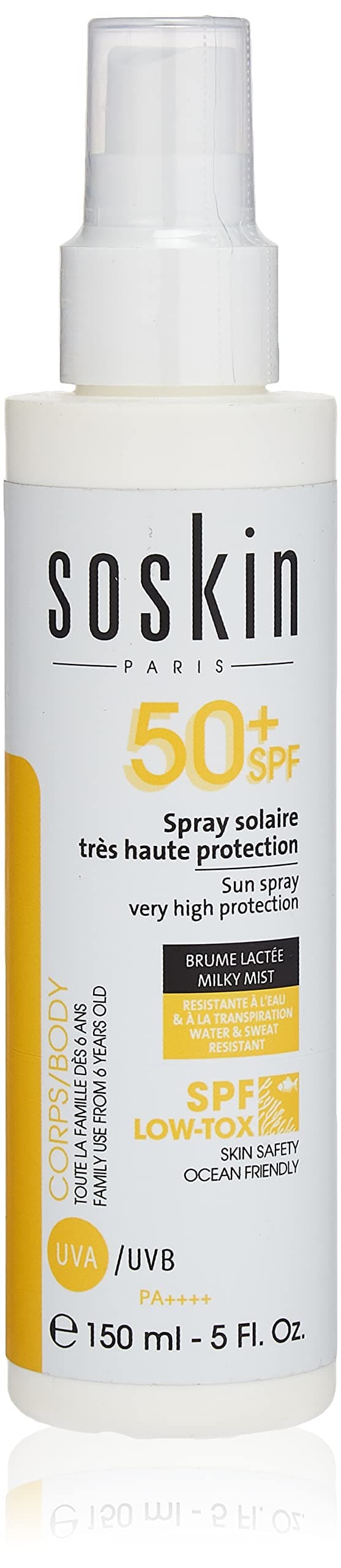 SOSKIN SOSKIN SG SUN SPRAY VERY HIGH PROT SPF50+, 150 ml