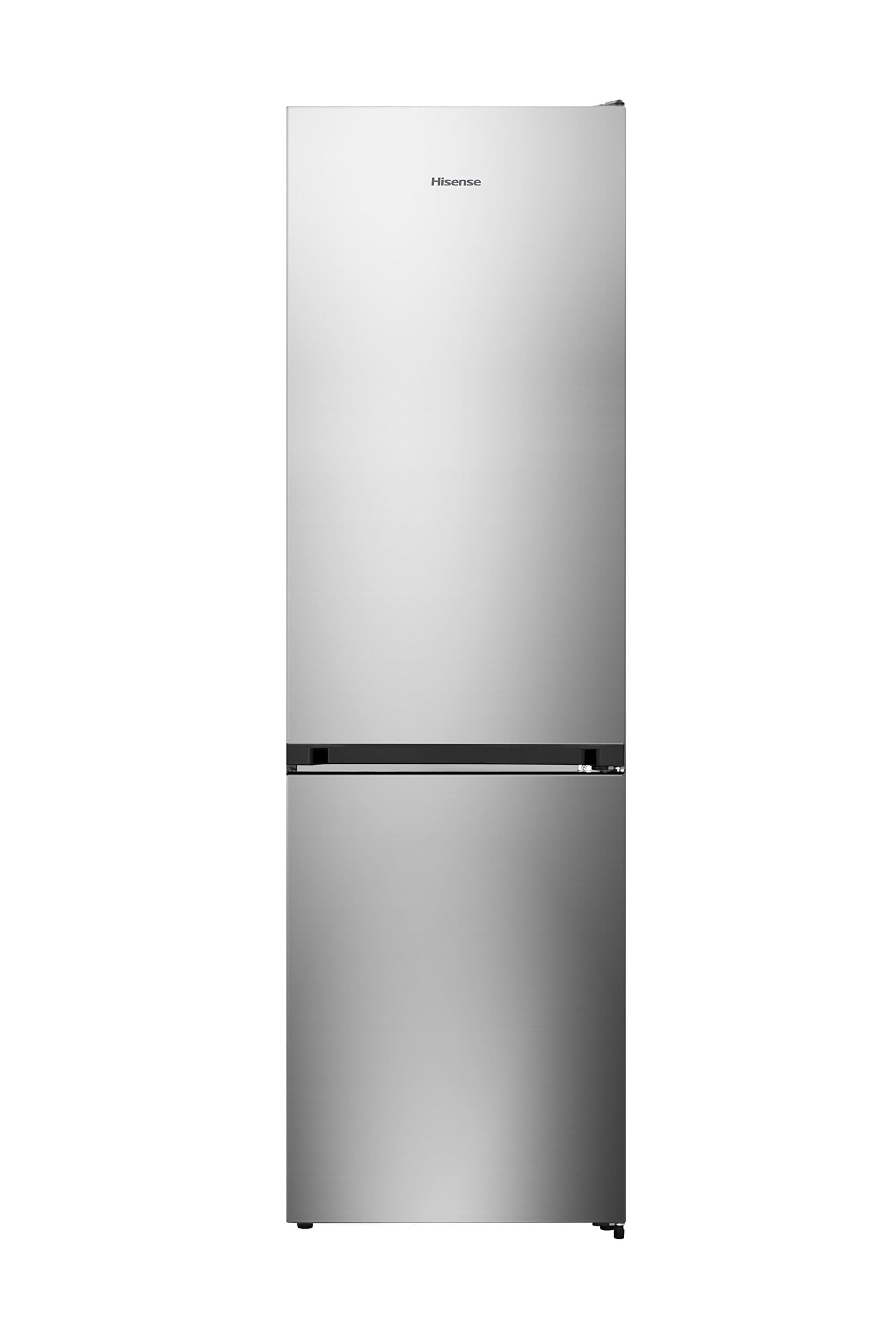 Hisense RB438N4EC3 - No Frost Estate Fridge, Stainless Steel, Net Capacity 334 L, 2 Metres High, Inverter Compressor, Drawer 0°, Chrome Wine Rack, Silent 38 dBA