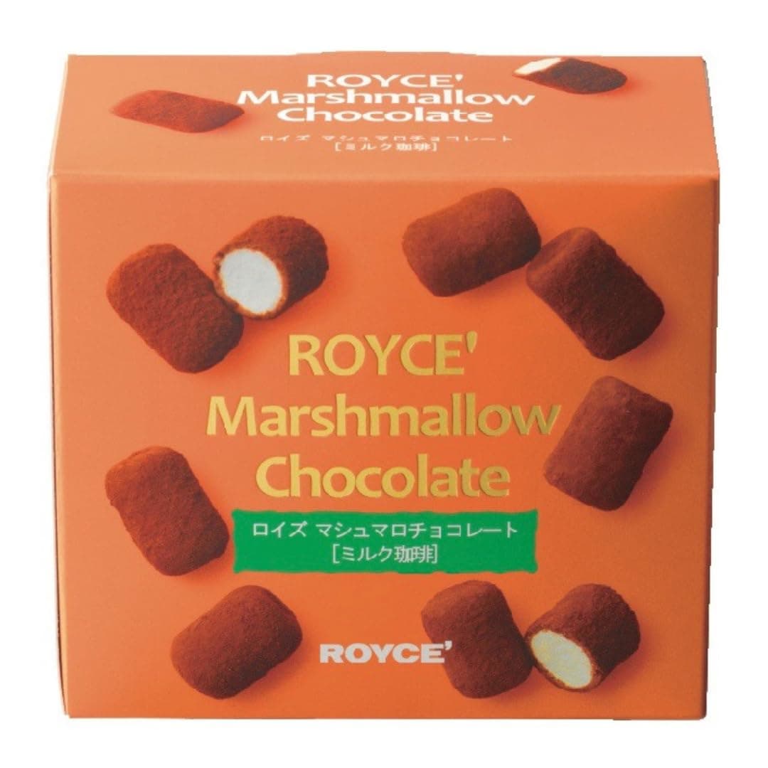 ROYCE' Marshmallow Chocolate "Milk Coffee" - Premium Soft Marshmallows Coated in Rich Milk Coffee Chocolate | Perfect Gourmet Snack for Gifting & Indulging | Japanese from Hokkaido (40 Pieces)