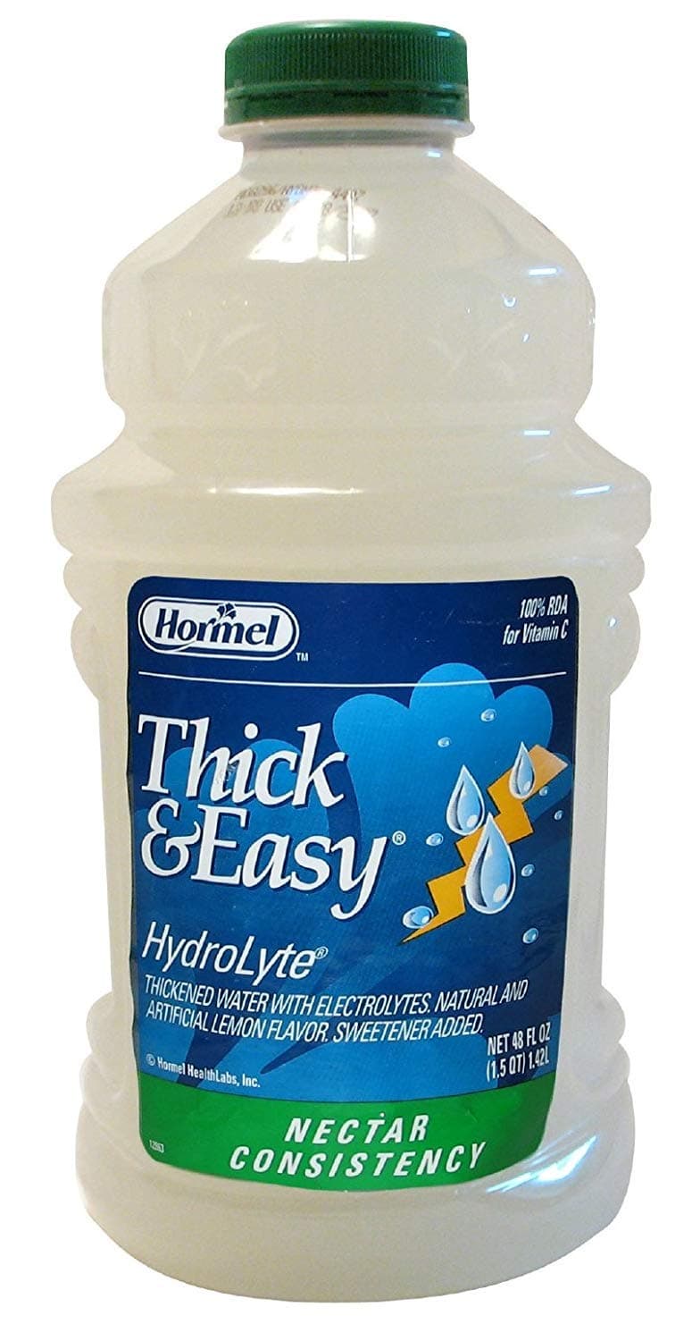 Thick & Easy Thickened Water with Natural Lemon Flavor, Nectar Consistency - Sold by (6)-48oz Bottles