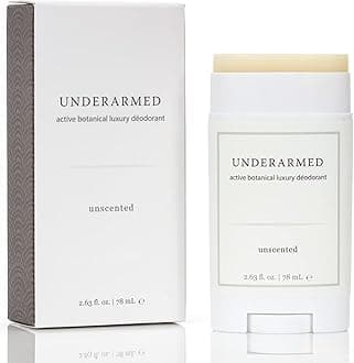 Underarmed Unscented Aluminum-Free Deodorant, Coconut + Essential Oils, Baking Soda, Raw Honey & Mineral Salt | Non-GMO Vegan Formula For Women & Men