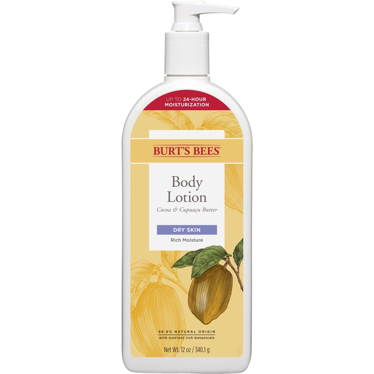 Burt's BeesCocoa and Cupuacu Butters Body Lotion, 12 Ounce (Pack of 3)