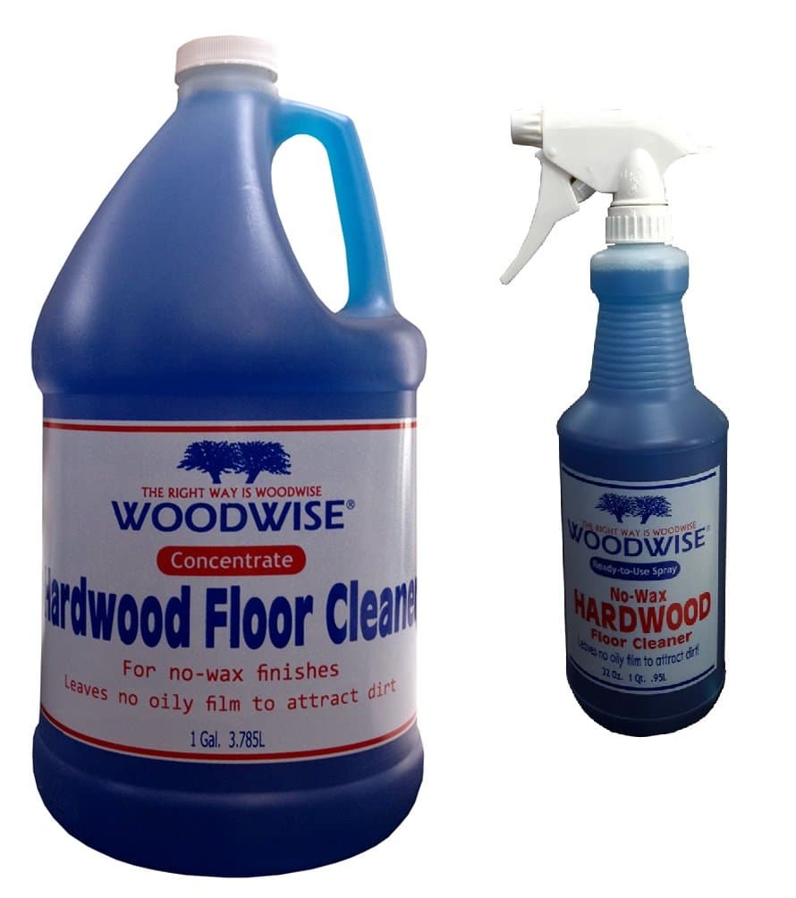 Woodwise No-Wax Hardwood Floor Cleaner Gallon Concentrate and Spray 32 fl oz