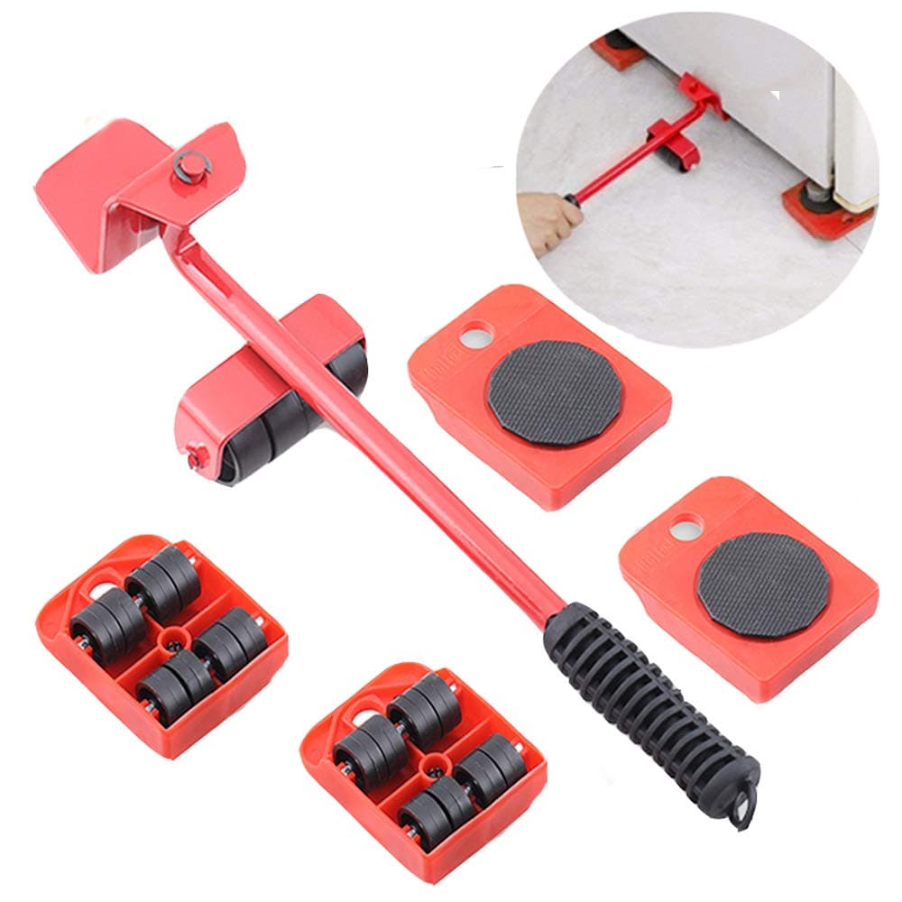 5 Packs Mover Tool Set, Furniture Weight Artifact Practical Professional Furniture Lifter Moving Tools