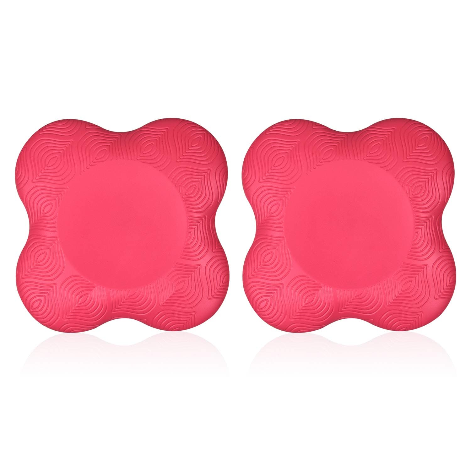 Yoga Knee Pad Support for Yoga and Pilates Excercise, Cushion for Knees,Elbow and Head( 2 Packs) (Coral red)