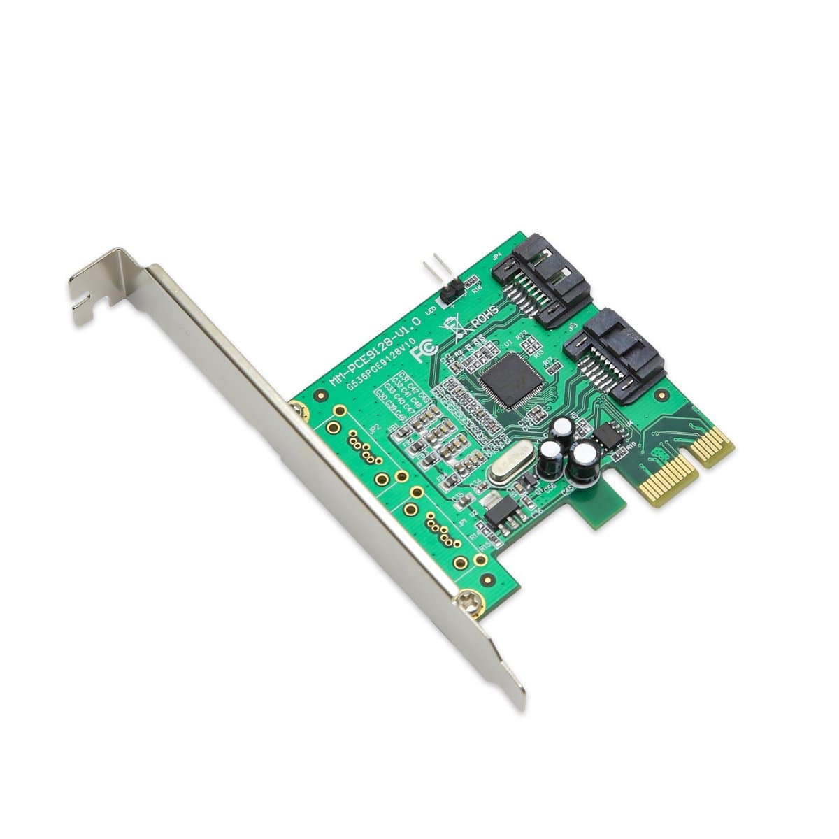 IO Crest SI-PEX40061 2 Port SATA 6Gbps PCIe 2.0 x1 Non-Raid Controller Card
