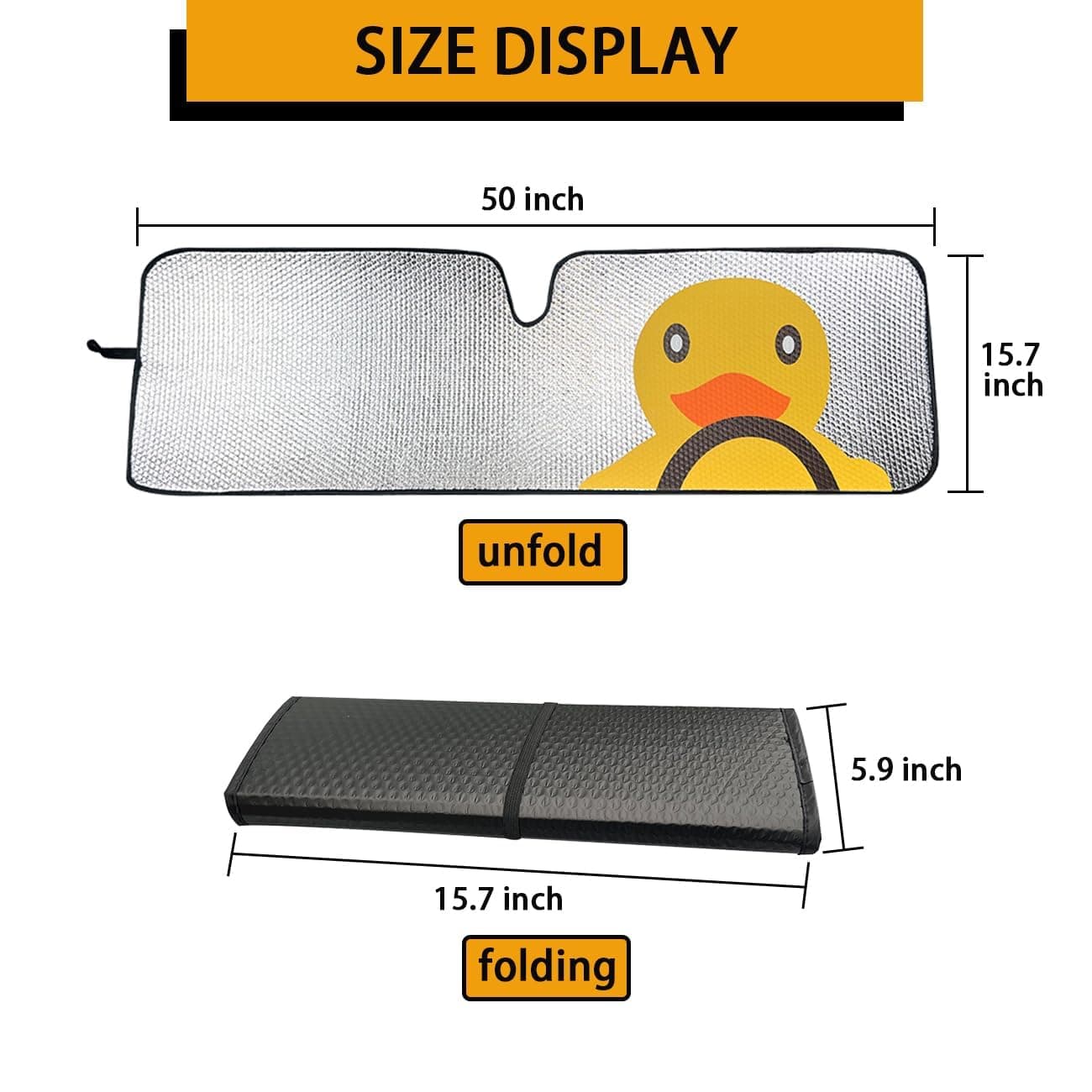 Windshield Sun Shade for Jeep Wrangler TJ JK JL & Gladiator JT 2/4 Door,Duck Sun Shade,Sunshade Windshield for Jeep Wrangler