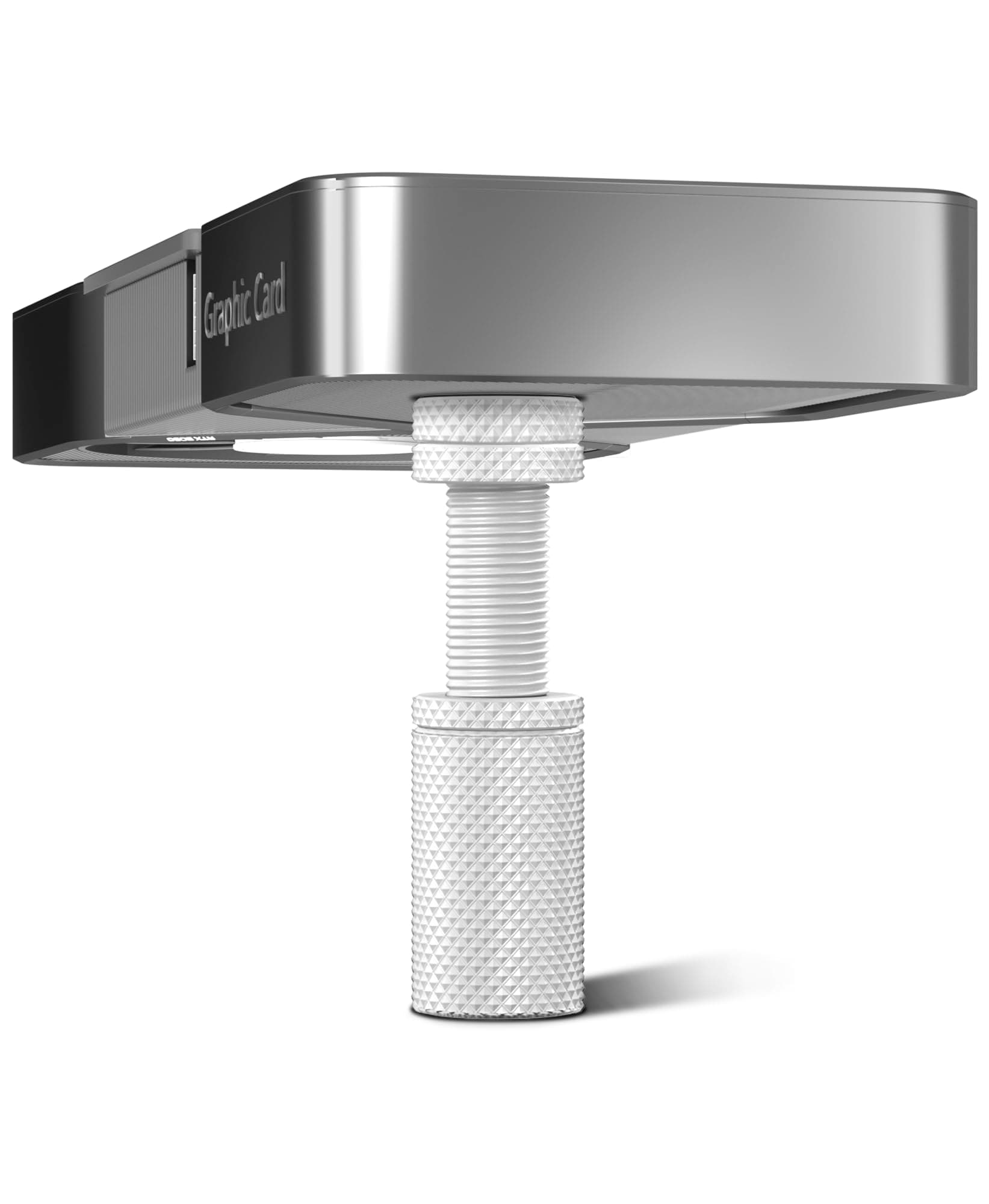 GPU Support Bracket, 1.26-2.75Inch GPU Sag Bracket with Non-Slip Sheet, GPU Holder for Prevent Graphics Card Sag (White)