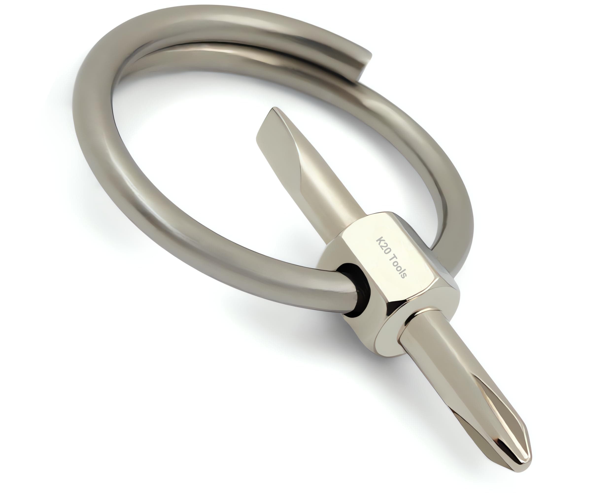 Pocket Screwdriver Bit - Everyday Carry Keychain EDC Tool (Size #1 (small head))