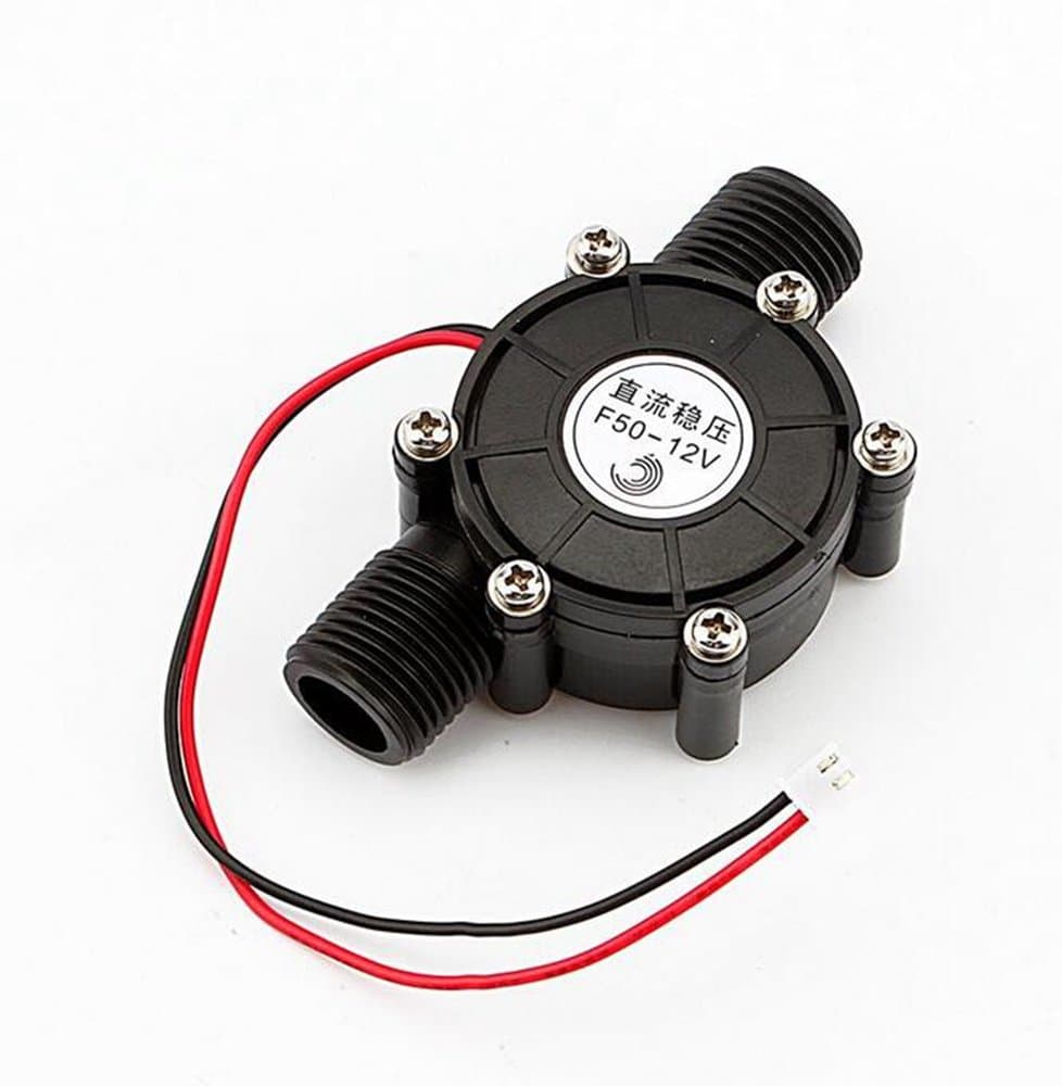 LongTN Water Turbine Generator,DC 12V/5V/80V Water Turbine Generator Micro Hydro Generator Tap Water Flow Hydraulic DIY Water Charging Tool (12V)