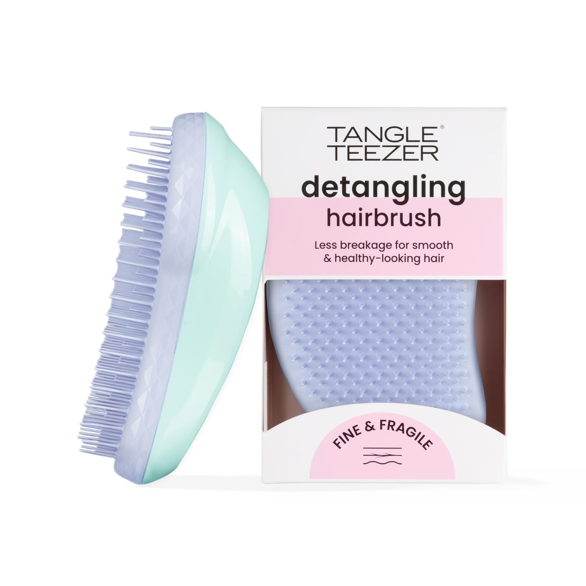 Original Detangler Brush, Dry & Wet Hair Brush for Color-Treated, Fine & Fragile Hair Types, Mint Violet