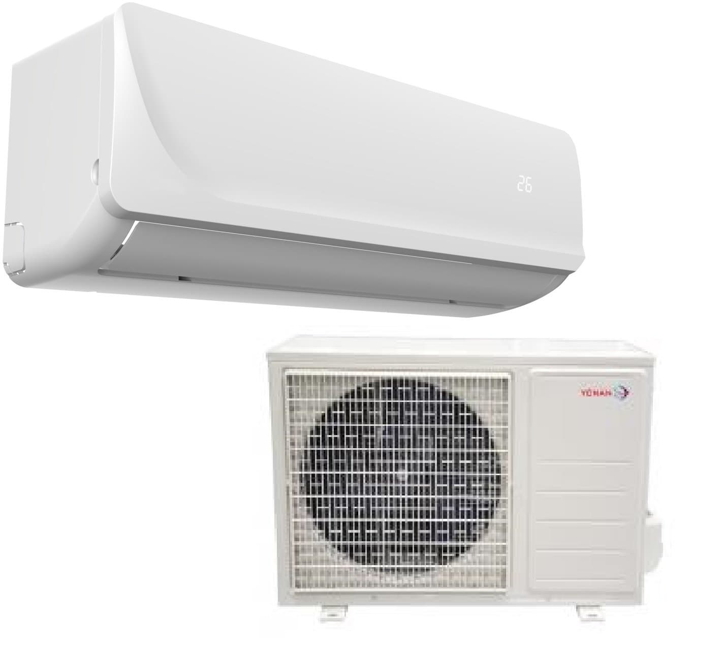 Yonan AHR ETL Wall Split Air Conditioner 12000 Btu/h 115V/1P/60Hz R410a SEER 15 Cooling And Heating (Indoor Unit + Outdoor Motor Fan)