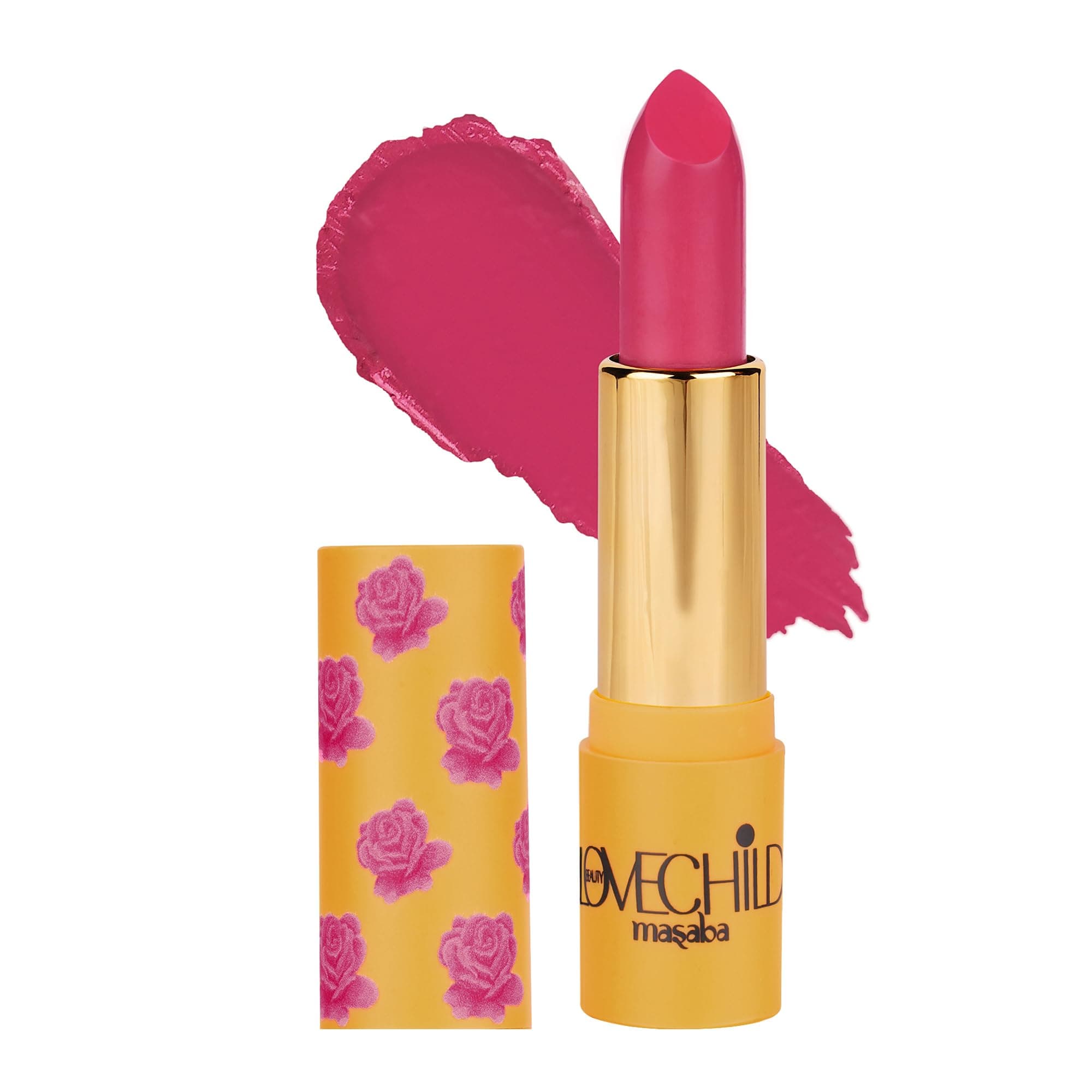 LoveChild Masaba Rani Core Luxe Matte Bullet Lipstick, Poppy Pink, 4gm
