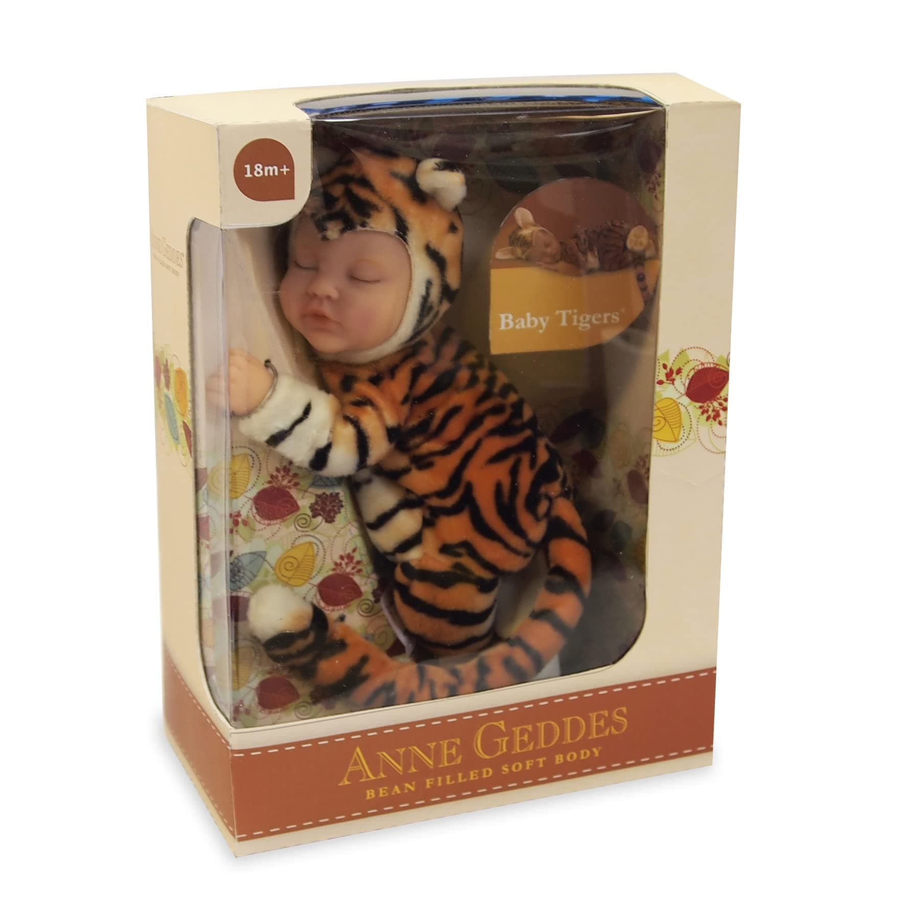 Anne Geddes Baby Tiger Bean Filled Soft Doll