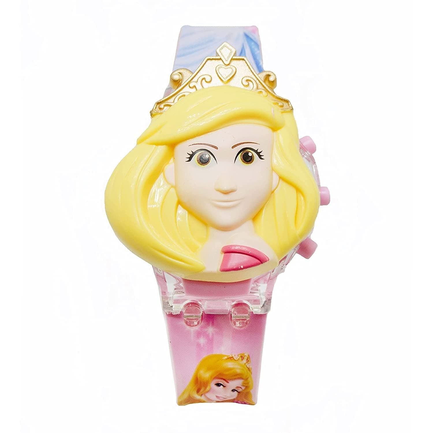 Kids Edition Hello Kitty Face Based Toy Watch with Light Music for Kids Watch Digital Watch - for Girls Pink [3-10 Years]