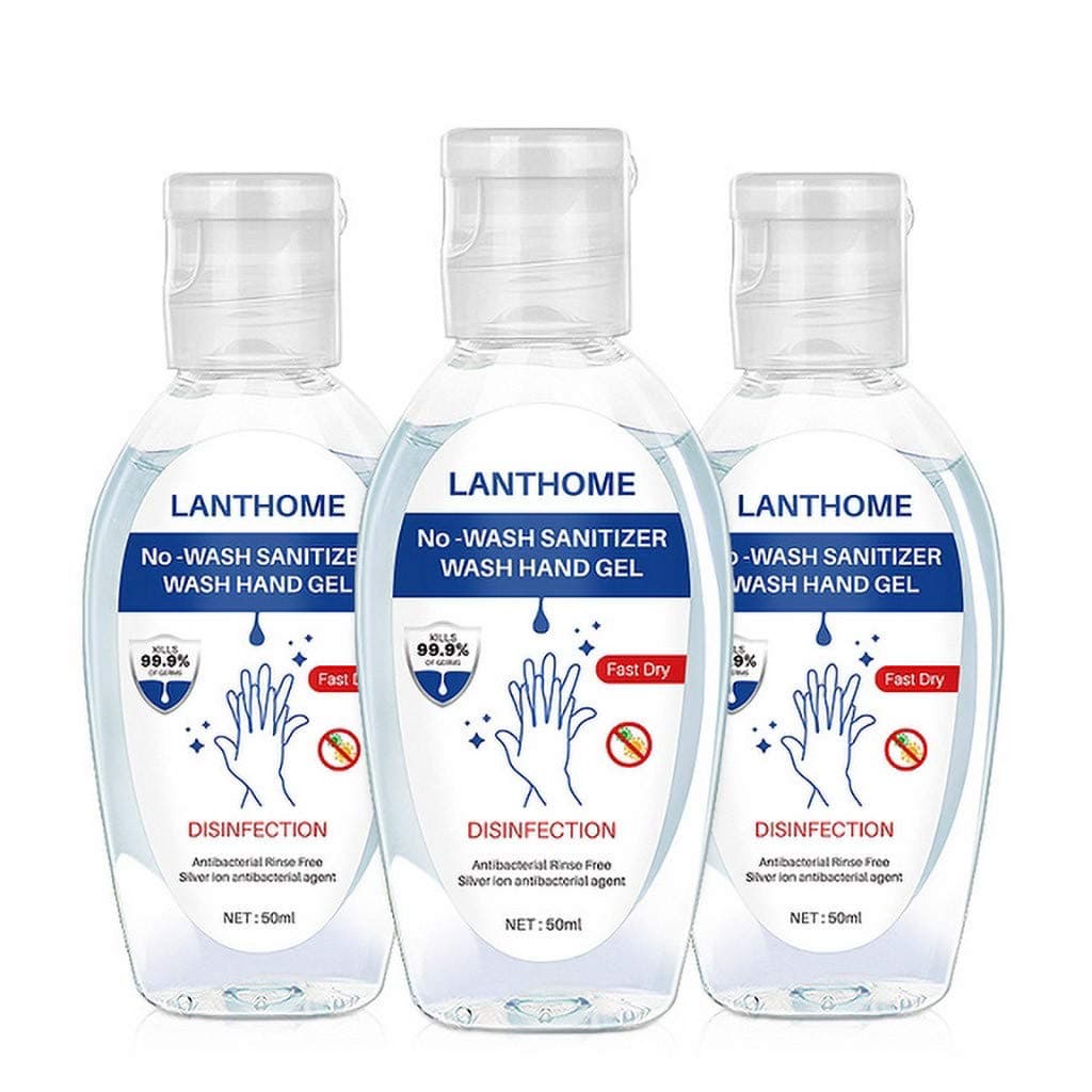 Bambus Hand Sanitizer Silver Ion Disinfecting Cleaner No Rinse Foam Hand Soap Gel Hand Sanitizers, Wash-Free, 50ml, 3 Pack