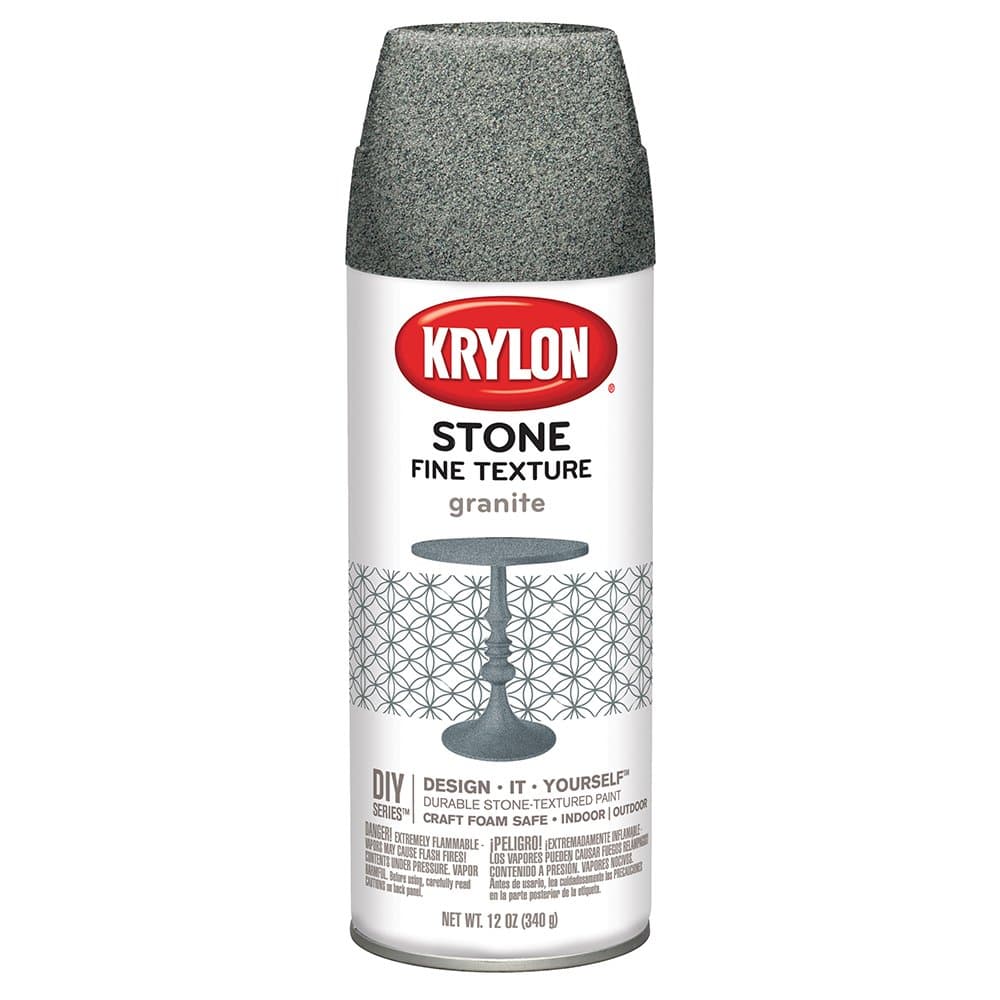Krylon K03700000 Fine Stone Textured Finish, Granite 12 Ounce (Pack of 1)