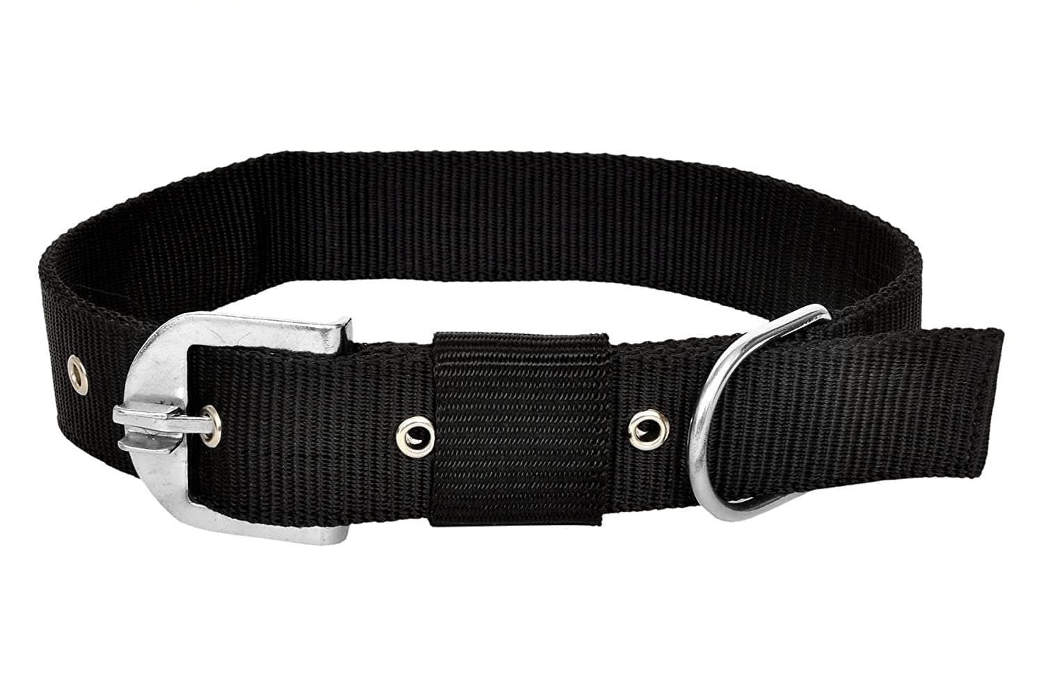 SNOOKUM Nylon Collar 1 INCH Dog & Cat Everyday Collar (Medium) Color May Vary