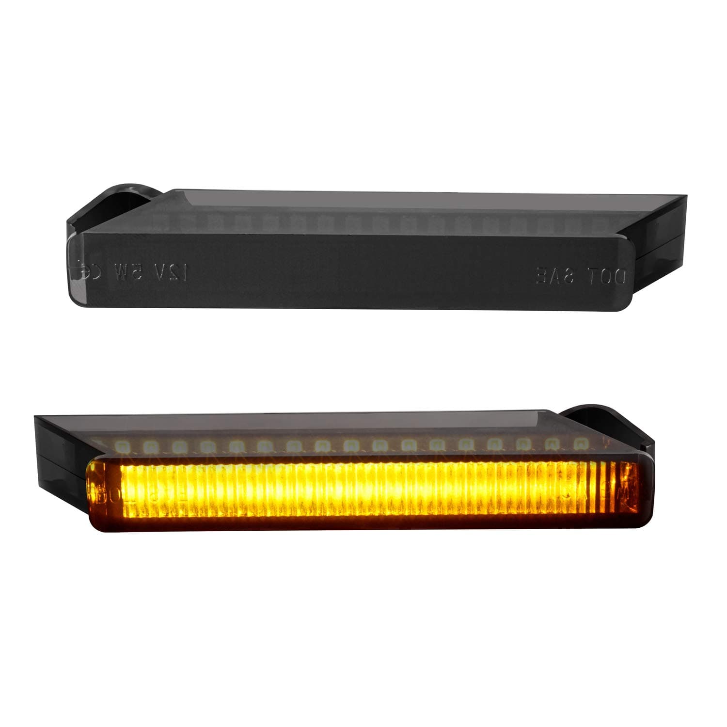 RUXIFEY Smoked Lens LED Side Mirror Turn Signal Light Right Left Reflector Lamps Compatible with Ford F150 Expedition, Lincoln Mark LT, Amber