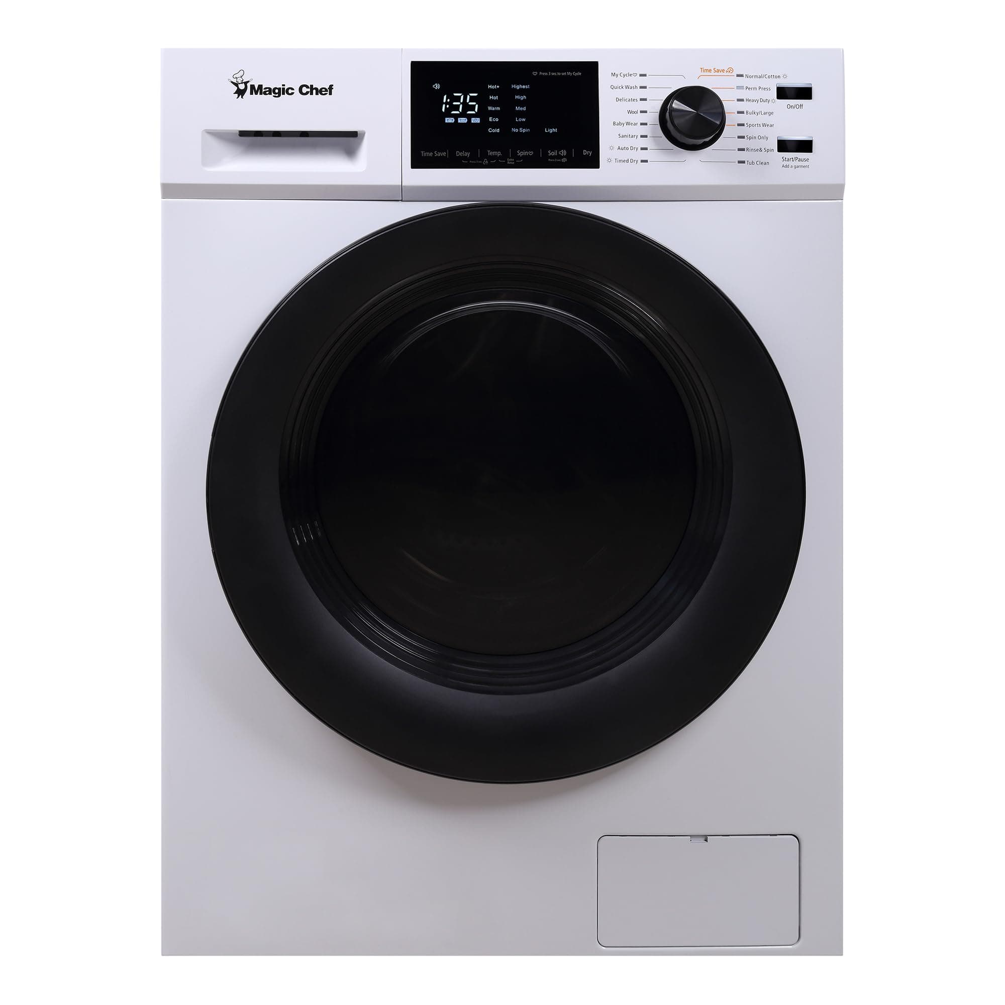 2.7 cu. ft. White All in One Ventless Washer Dryer Combo