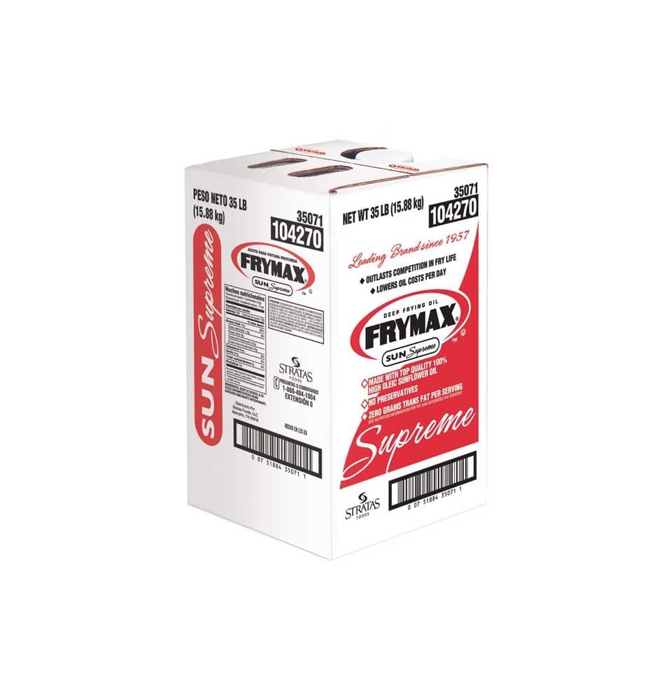 Frymax Sun Supreme Deep Frying Oil, 35 Pound -- 1 each.