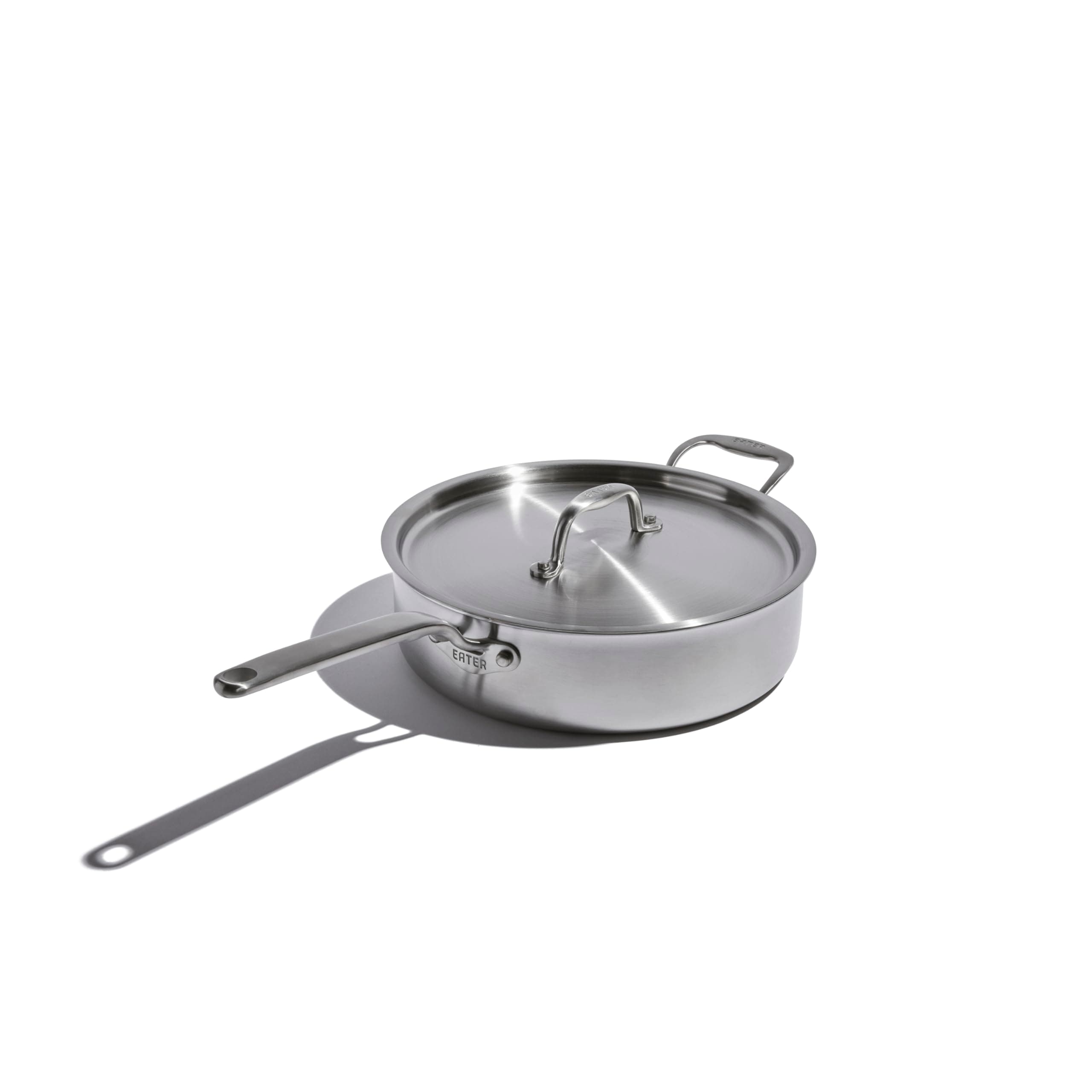 Eater x 4 Quart Saute Pan | Made in USA | 5-Ply Fully Clad Stainless Steel Saute Pan | Stay Cool Handle Design | Induction Saute Pan | Non Toxic Pan | Cook like an Eater