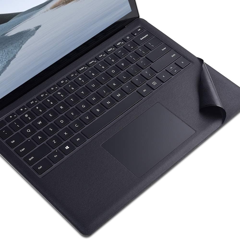 Full Size Keyboard Palm Rest Cover for Microsoft Surface Laptop / 2 - Palm Pads, Wrist Rests - Film Protector - Avoid Stain, Black for 13.5 inch Laptop (US Layout)