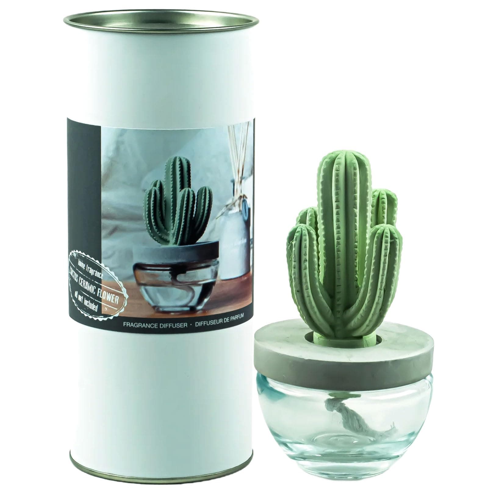 Pretty Valley Home Gypsum Cactus Fragrance Diffuser-Cutting Grass