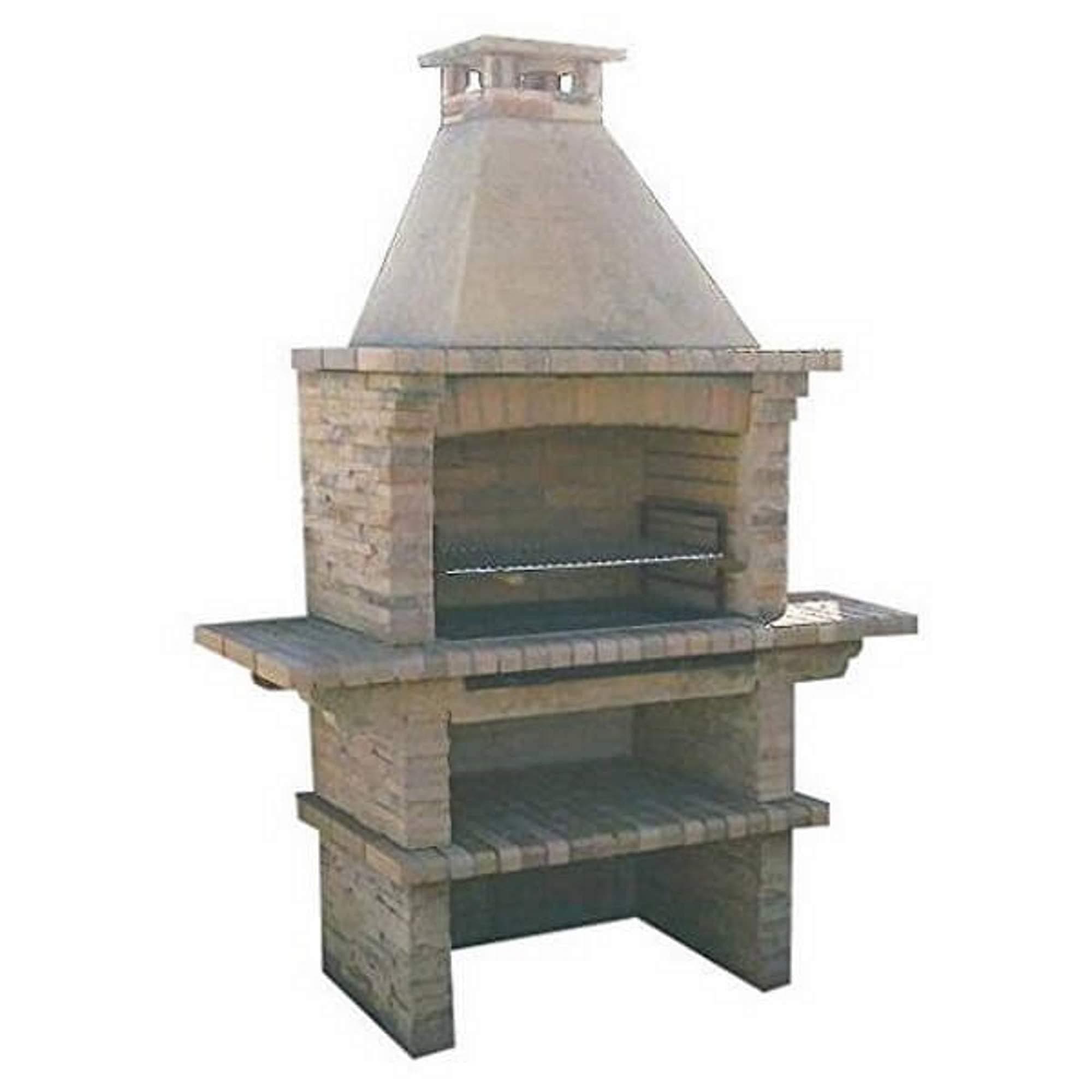 Huge Mediterrani Stone Masonry BBQ - Charcoal BBQ