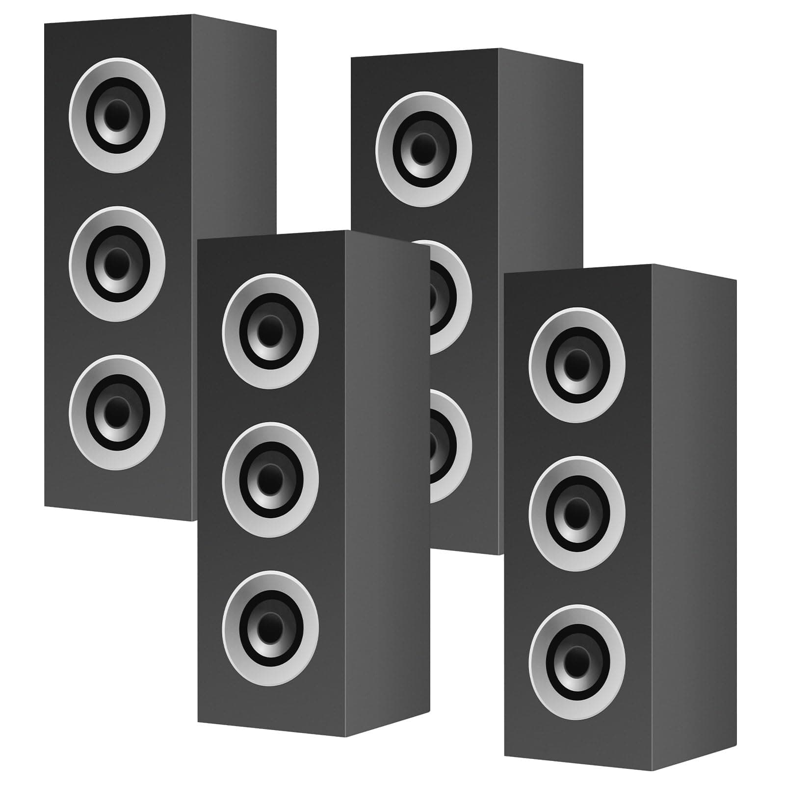 4 Pcs 80s 90s Party Decorations Hip Hop Party Favor 16.5 x 5.9 x 5.9 Inches Large Paper Boombox Boxes for Retro 1980s 1990s Theme Music Neon Decoration(Classic)