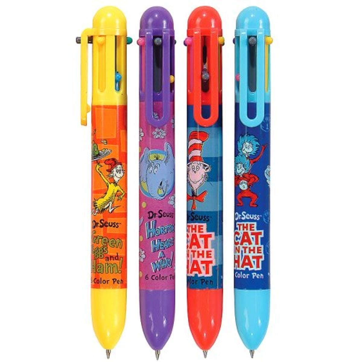 Dr Seuss Changeable 6-Color Little Kids Retractable Pens, 12-Pack (67130)
