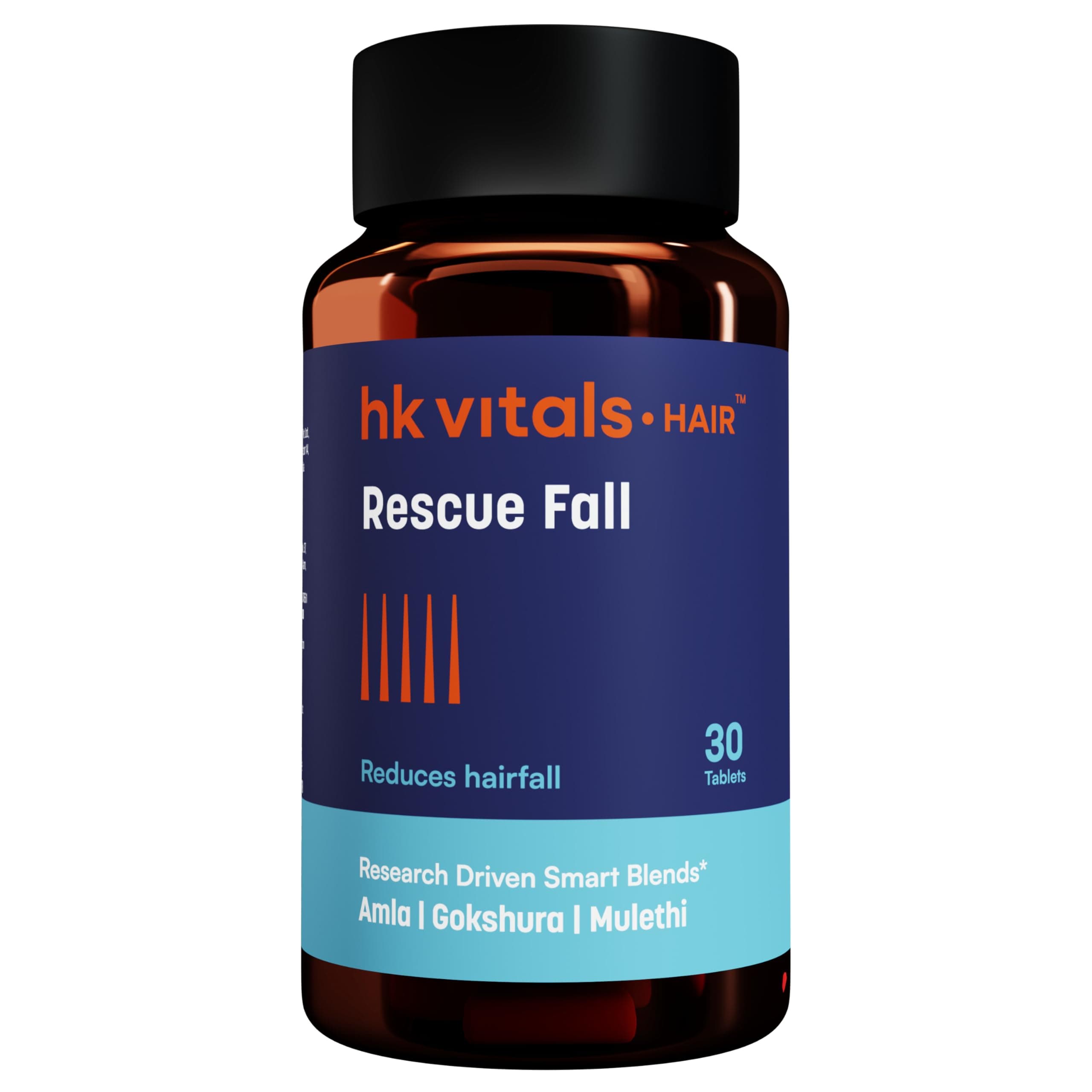 hk vitals Hair Rescue Fall, 30 Tablets | Helps Reduce Hairfall & Supports Hair Growth