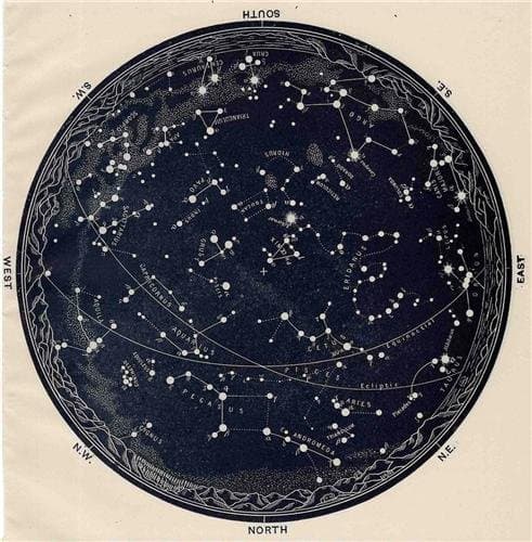 ConversationPrints CONSTELLATION GLOBE GLOSSY POSTER PICTURE PHOTO earth stars astronomy cool