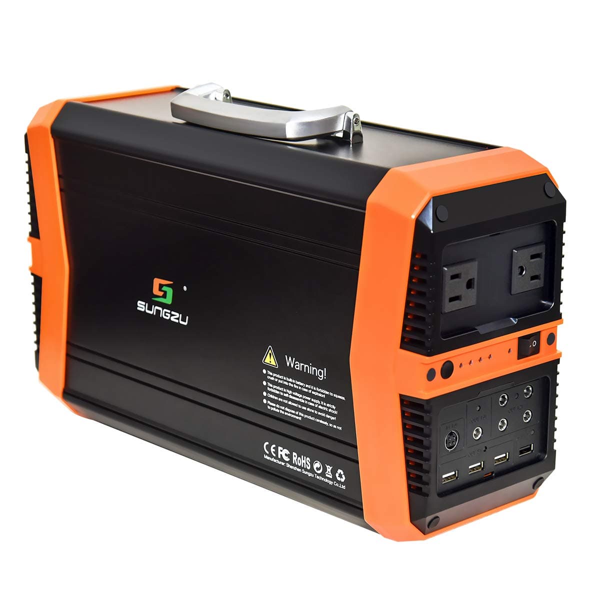 SUNGZU Portable Power Station 500W Power Supply, Generator for Outdoors Camping CPAP Power Outages Emergency